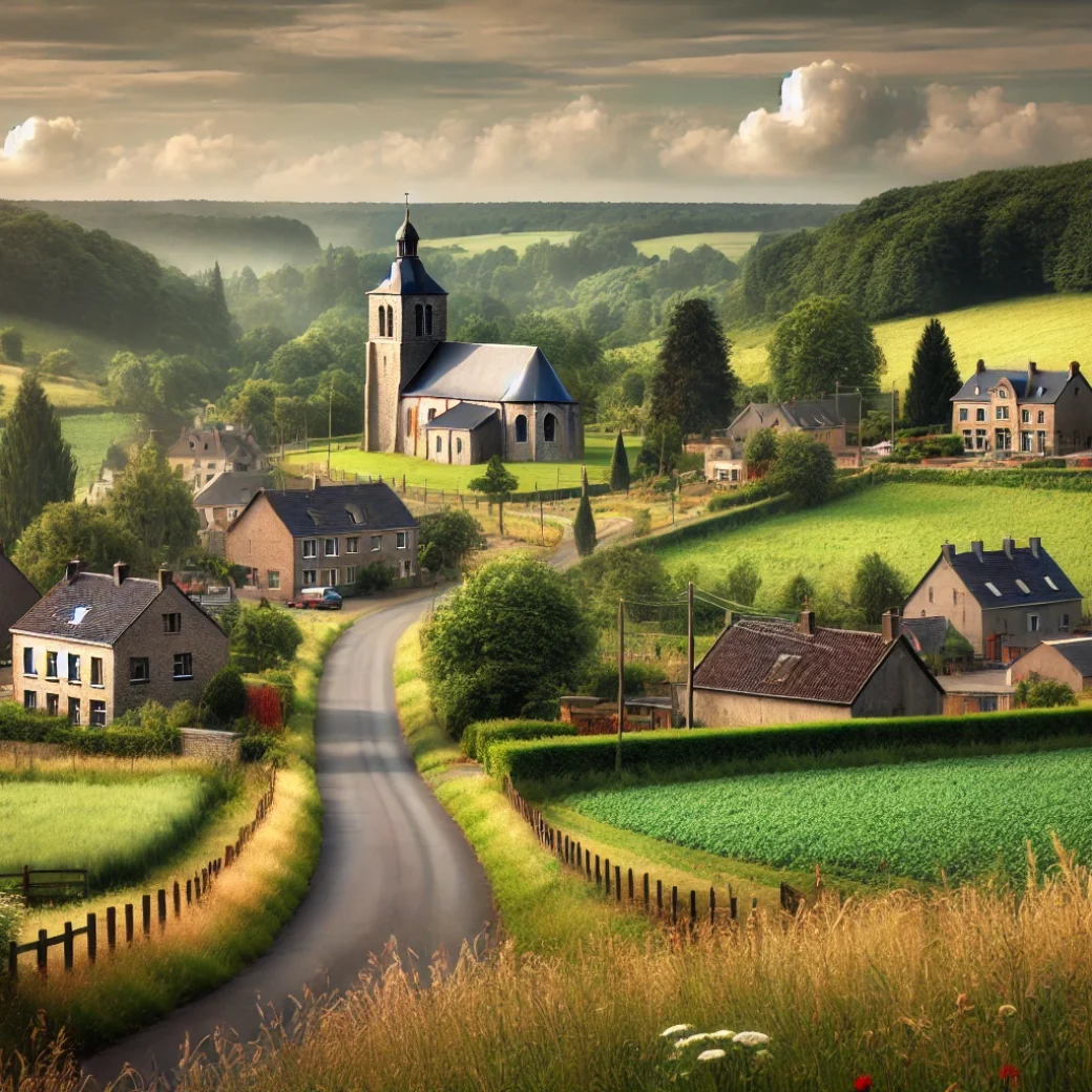Vue panoramique de Doische, une belle commune idéale pour réaliser un état des lieux Doische immobilier fiable et rigoureux.