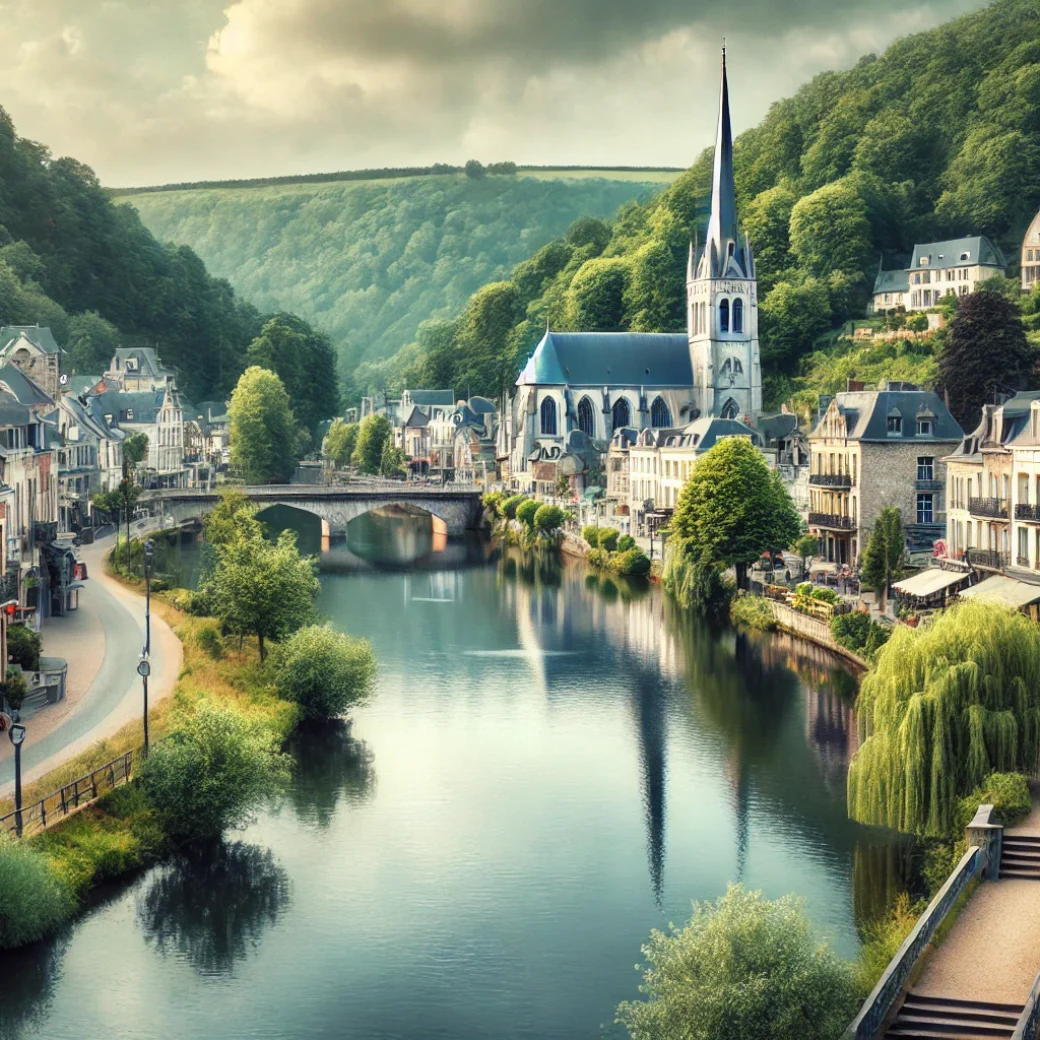 Vue panoramique d'Esneux, une belle commune idéale pour réaliser un état des lieux Esneux immobilier fiable et rigoureux.