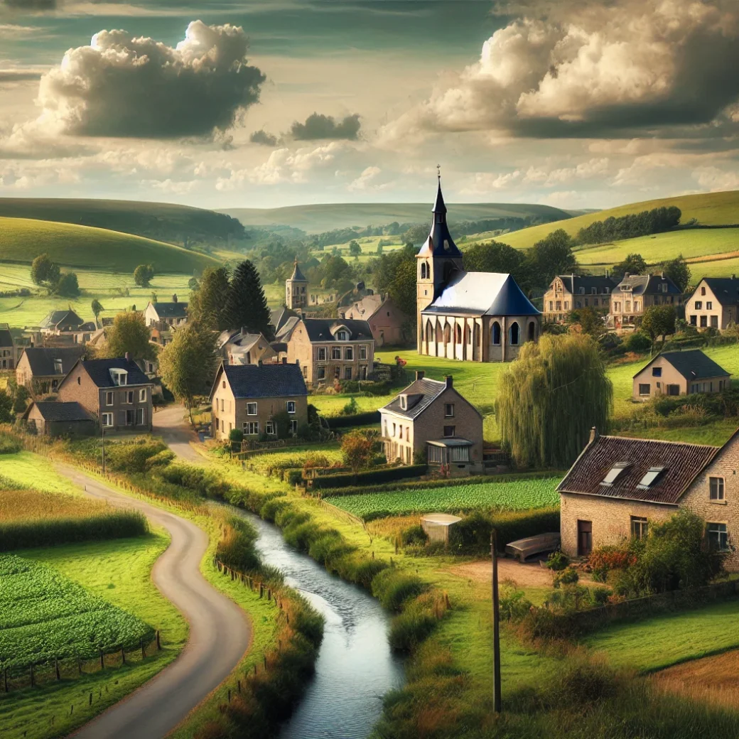 Vue de village pour un état des lieux à Estaimpuis.