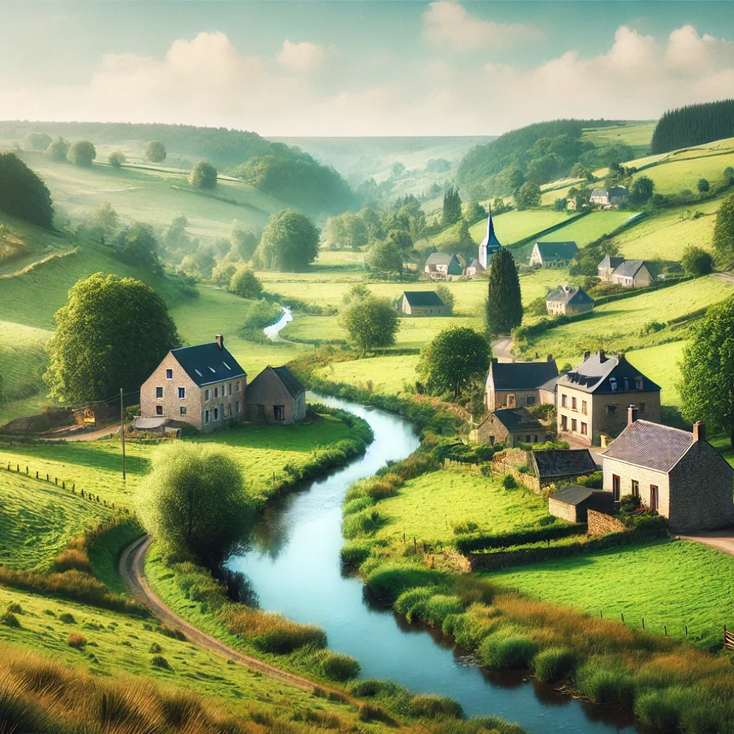 Vue panoramique de Fauvillers, une belle commune idéale pour réaliser un état des lieux Fauvillers immobilier fiable et rigoureux.