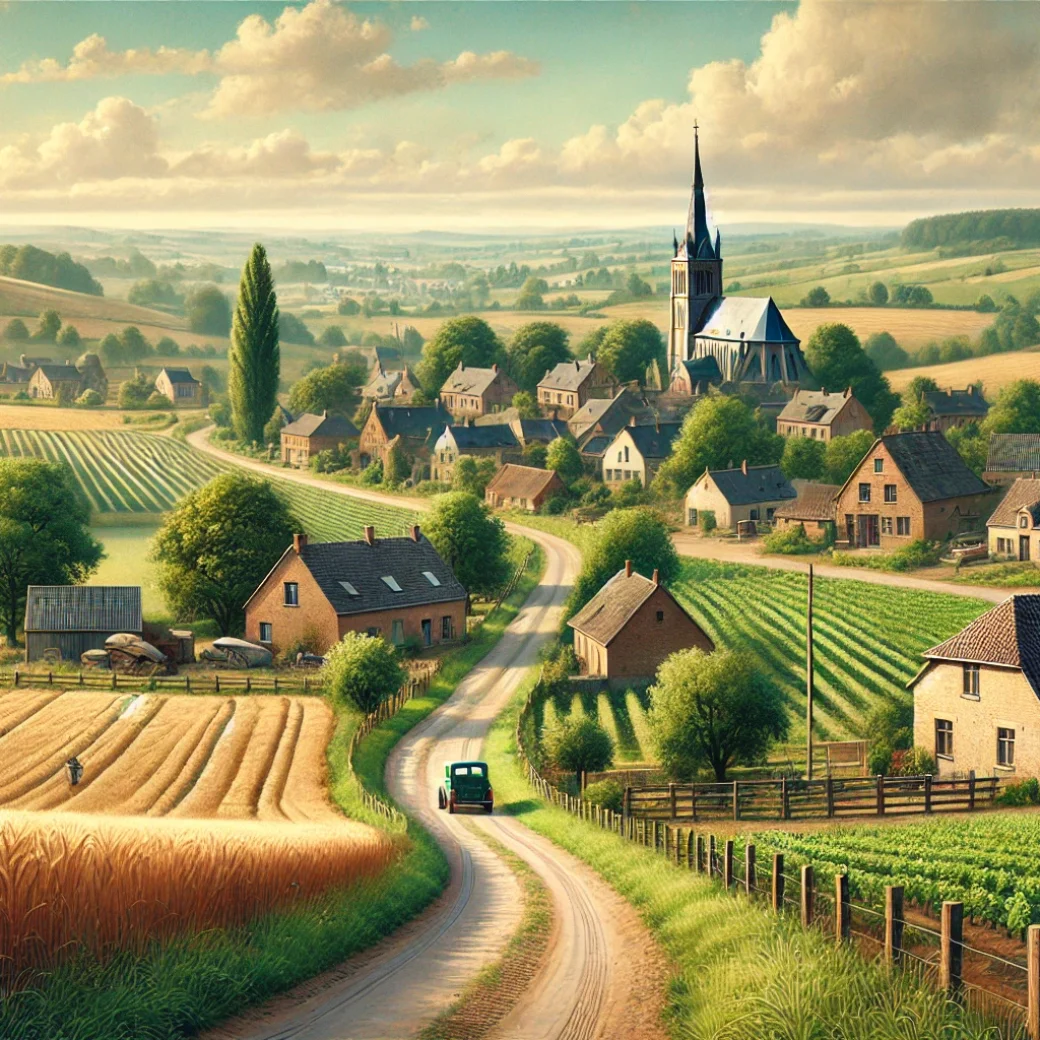 Vue panoramique de Frasnes-lez-Anvaing, une belle commune idéale pour réaliser un état des lieux Frasnes-lez-Anvaing immobilier fiable et rigoureux.