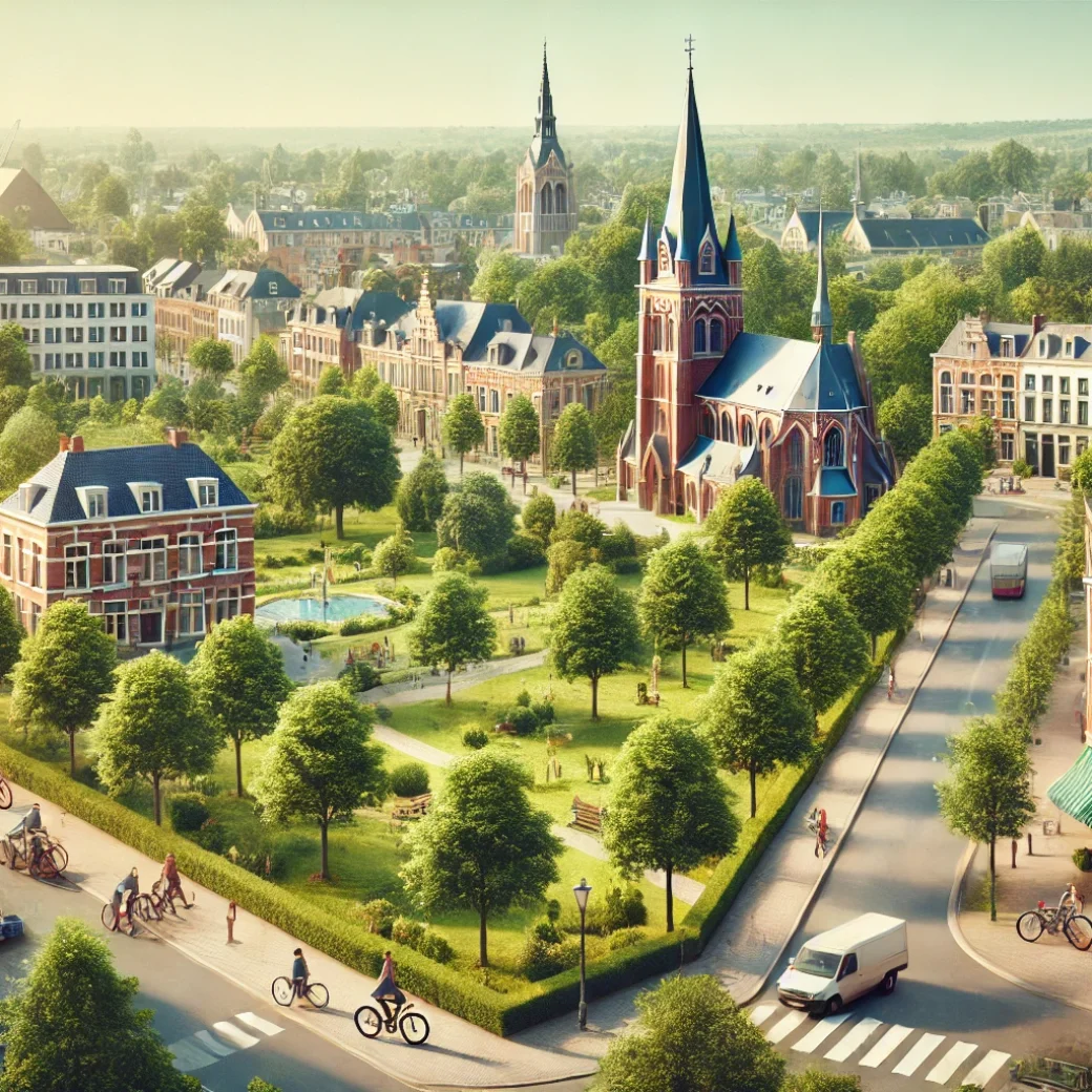 Vue panoramique de Ganshoren, une belle commune idéale pour réaliser un état des lieux Ganshoren immobilier fiable et rigoureux.