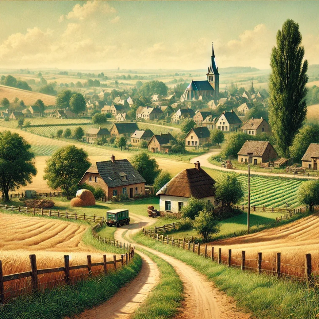 Vue panoramique de Grez-Doiceau, une belle commune idéale pour réaliser un état des lieux Grez-Doiceau immobilier fiable et rigoureux.