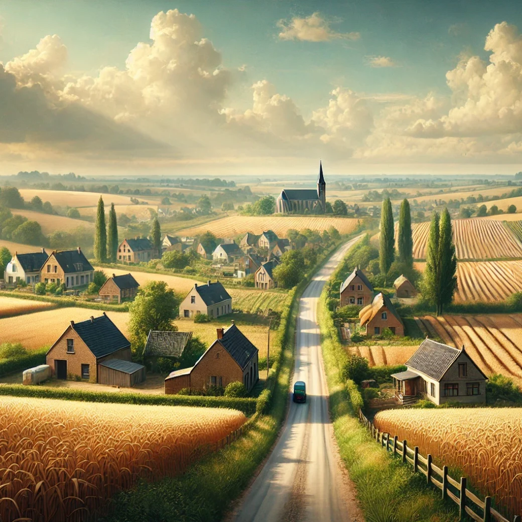Vue panoramique de Hannut, une belle commune idéale pour réaliser un état des lieux Hannut immobilier fiable et rigoureux.