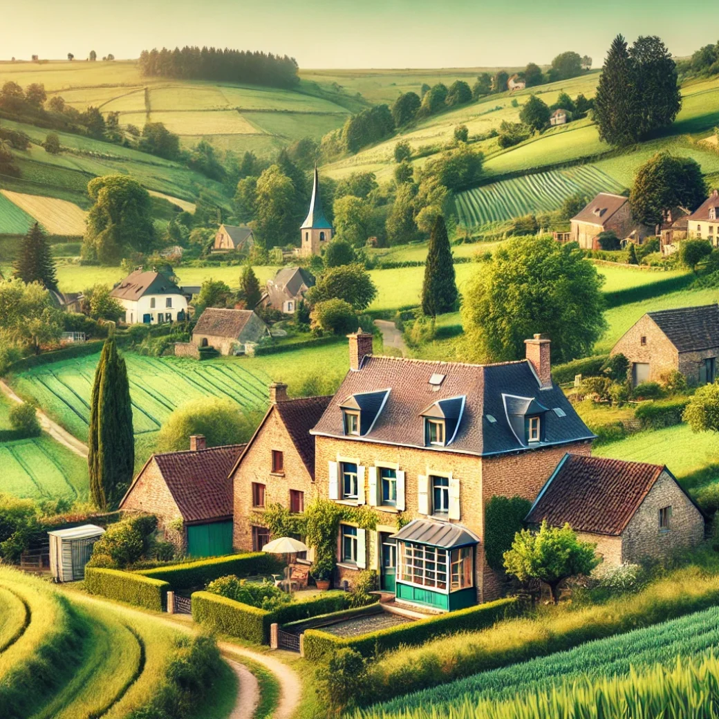 Vue panoramique de Havelange, une belle commune idéale pour réaliser un état des lieux Havelange immobilier fiable et rigoureux.
