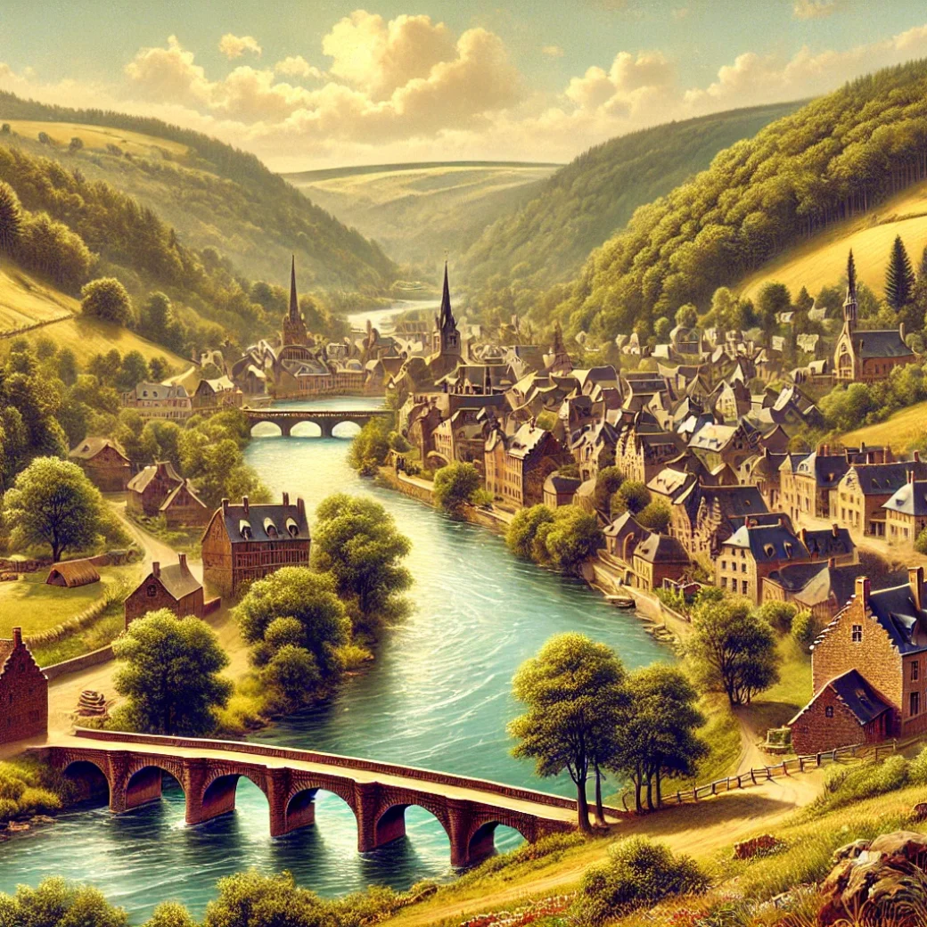 Vue panoramique de Hotton, une belle commune idéale pour réaliser un état des lieux Hotton immobilier fiable et rigoureux.