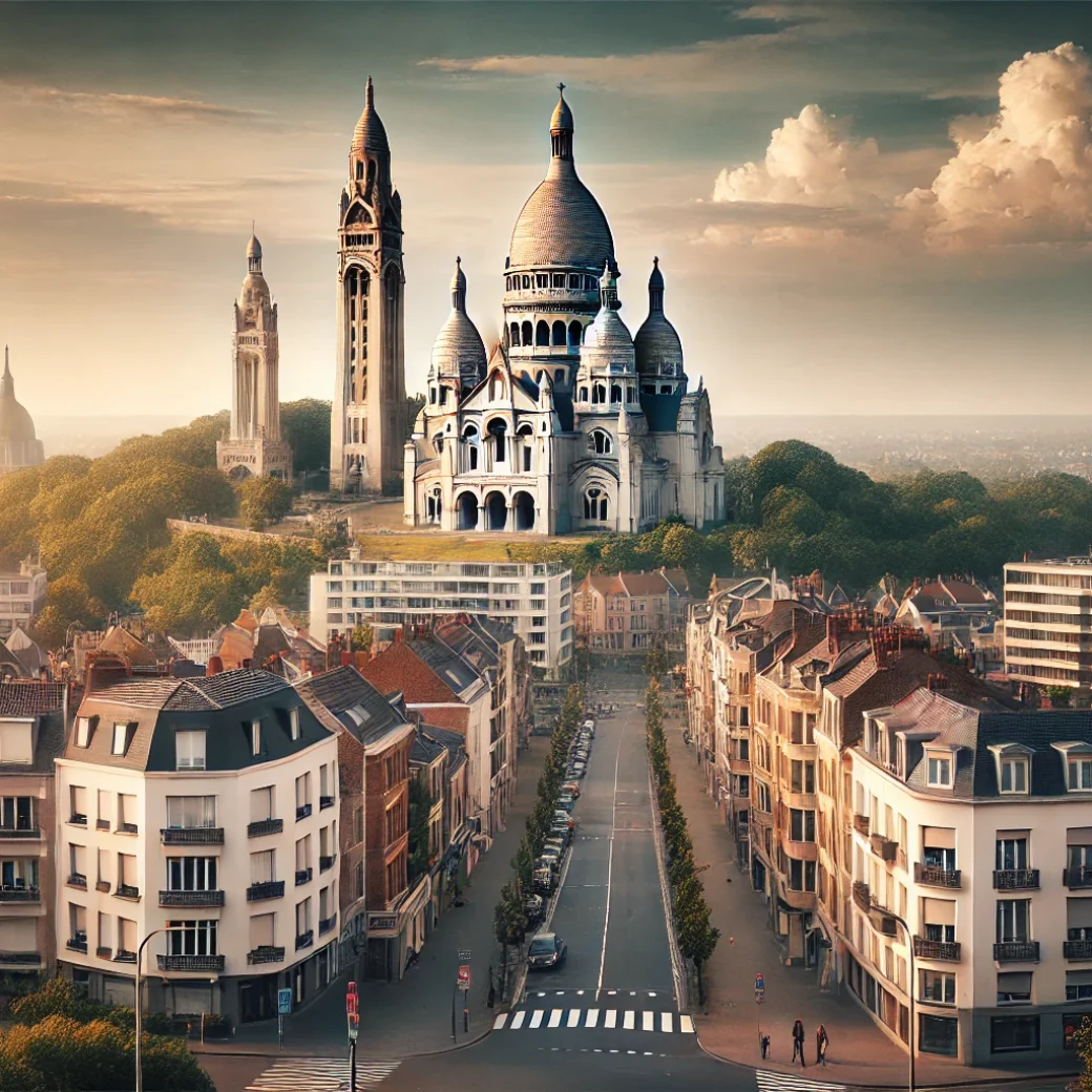Vue panoramique de Koekelberg, une belle commune idéale pour réaliser un état des lieux Koekelberg immobilier fiable et rigoureux.