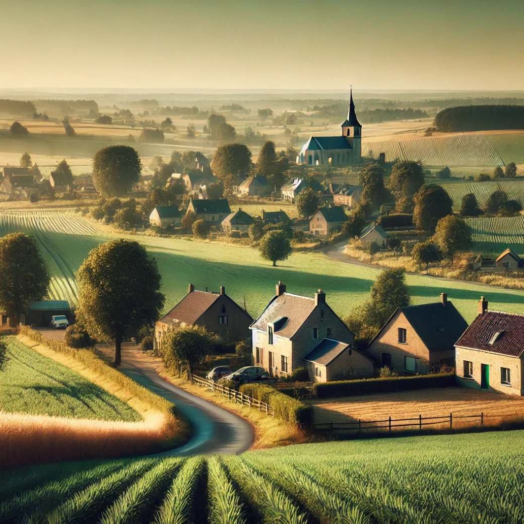 Vue panoramique de La Bruyère, une belle commune idéale pour réaliser un état des lieux La Bruyère immobilier fiable et rigoureux.