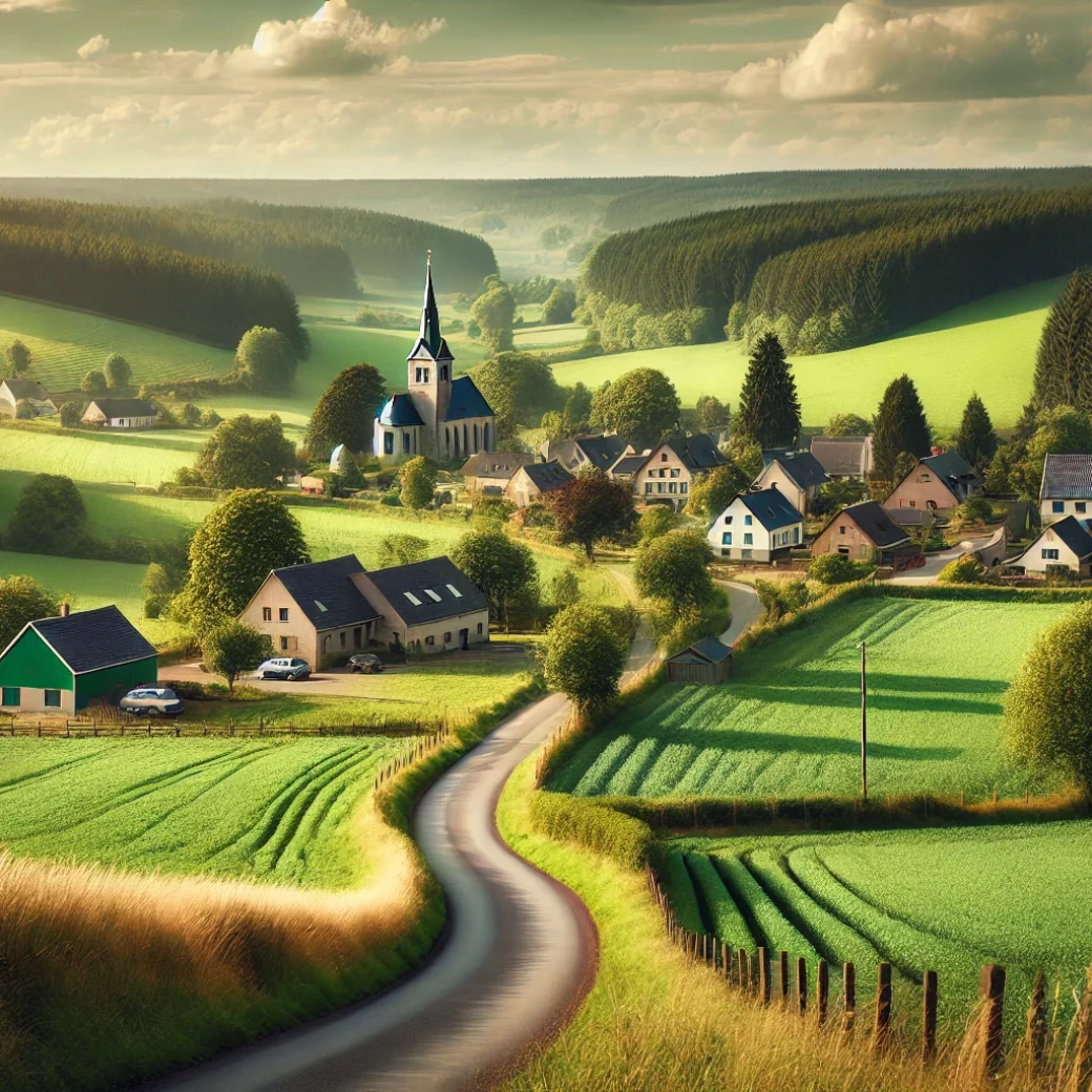 Vue panoramique de Léglise, une belle commune idéale pour réaliser un état des lieux Léglise immobilier fiable et rigoureux.