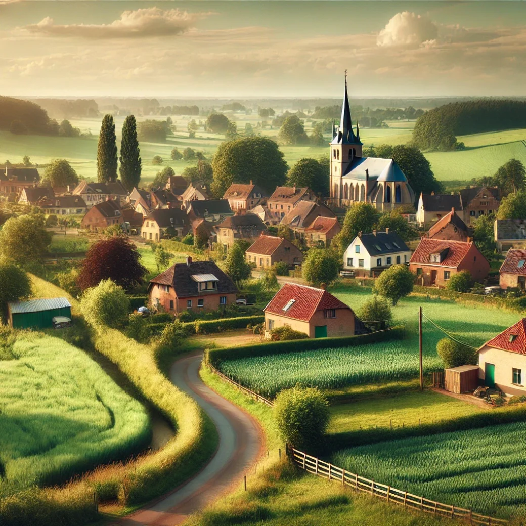 Vue panoramique de Les Bons Villers, une belle commune idéale pour réaliser un état des lieux Les Bons Villers immobilier fiable et rigoureux.