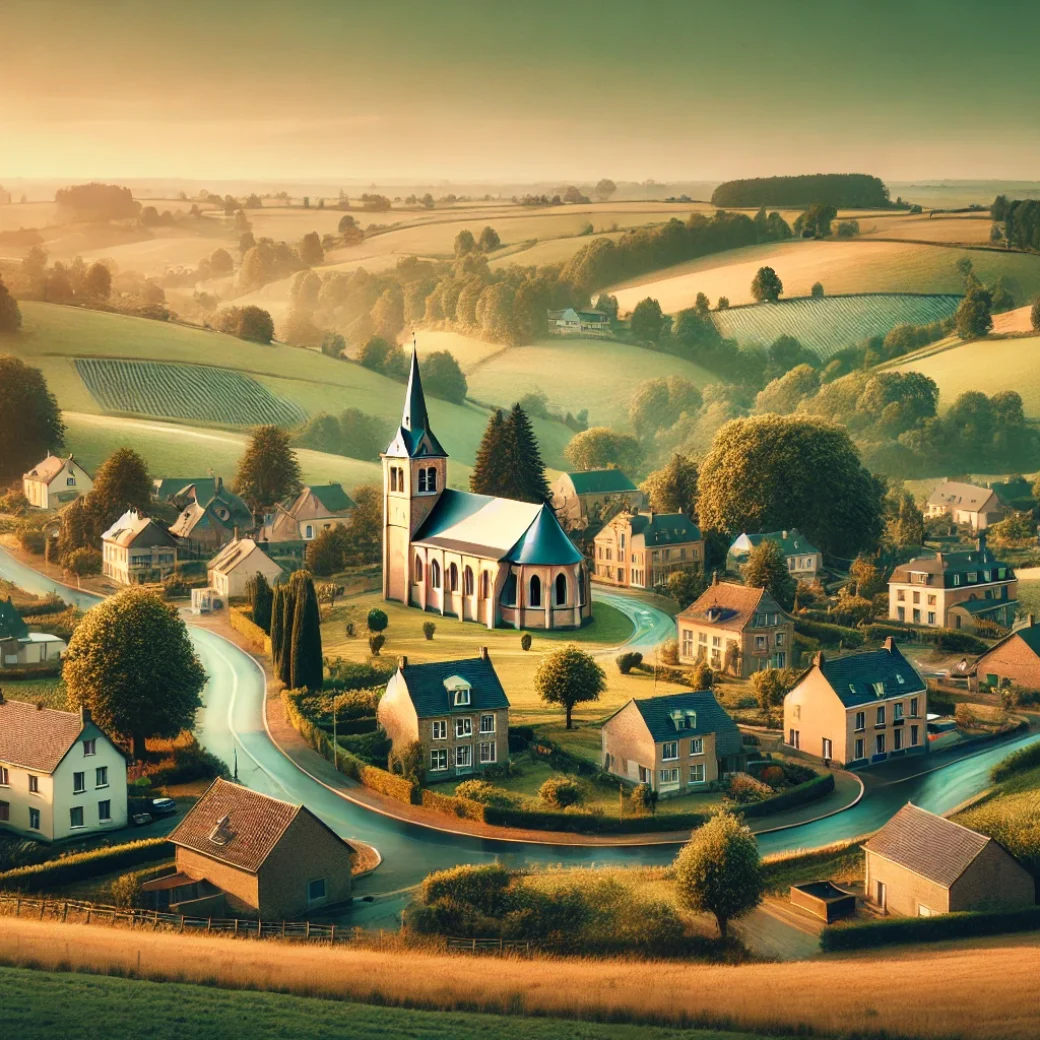 Vue panoramique de Louveigné, une belle commune idéale pour réaliser un état des lieux Louveigné immobilier fiable et rigoureux.