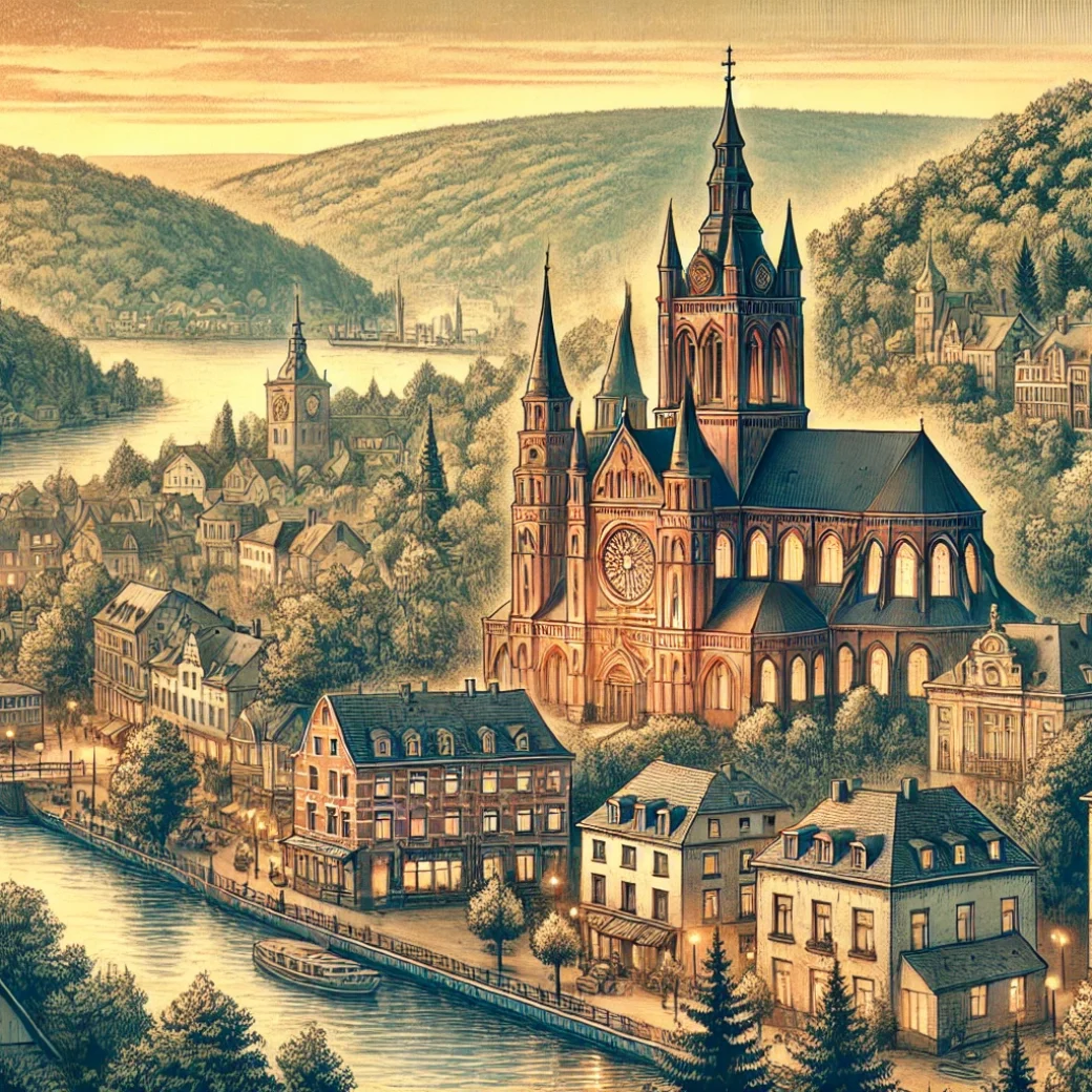 Vue panoramique de Malmedy, une belle commune idéale pour réaliser un état des lieux Malmedy immobilier fiable et rigoureux.