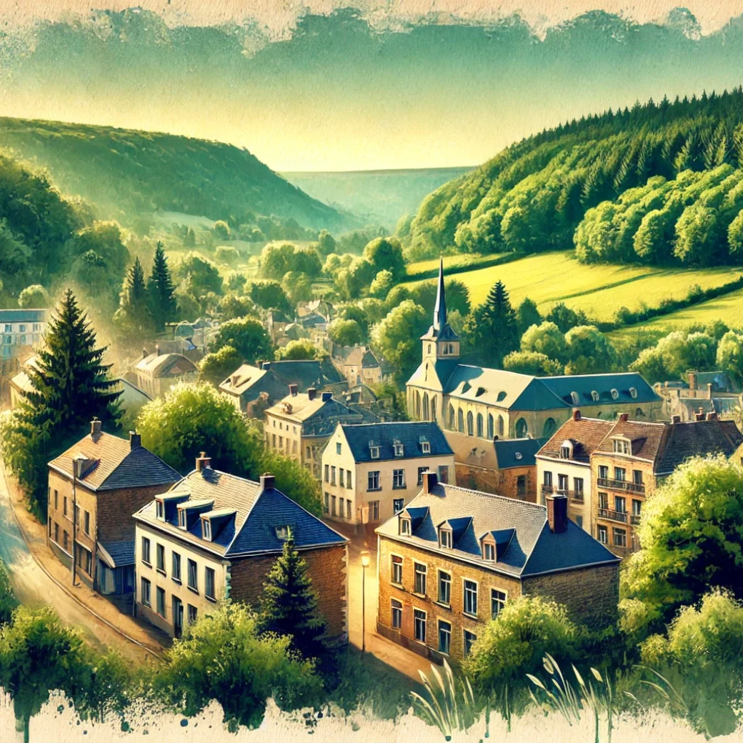 Vue panoramique de Marche-en-Famenne, une belle commune idéale pour réaliser un état des lieux Marche-en-Famenne immobilier fiable et rigoureux.