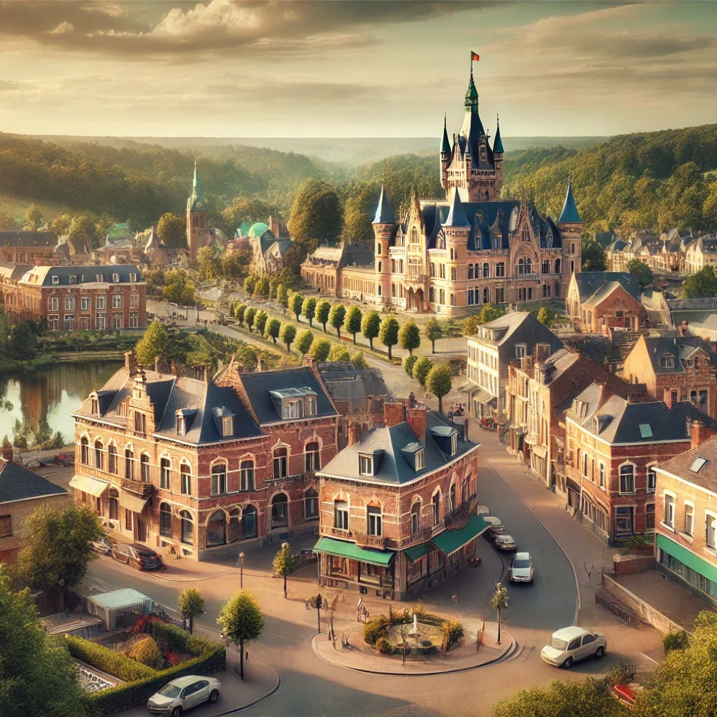 Vue panoramique de Morlanwelz, une belle commune idéale pour réaliser un état des lieux Morlanwelz immobilier fiable et rigoureux.