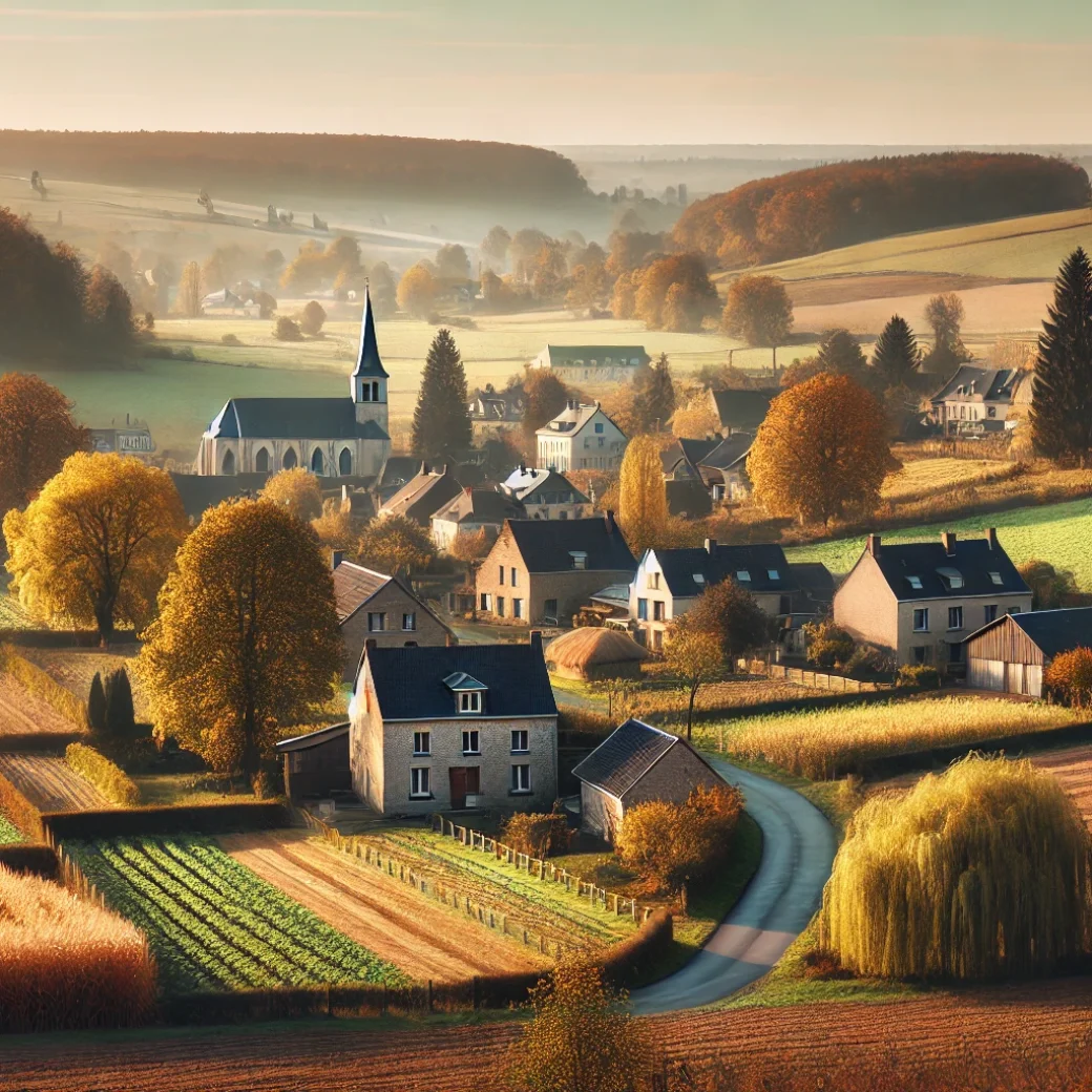 Vue de Nalinnes, une zone idéale pour réaliser un état des lieux Nalinnes.