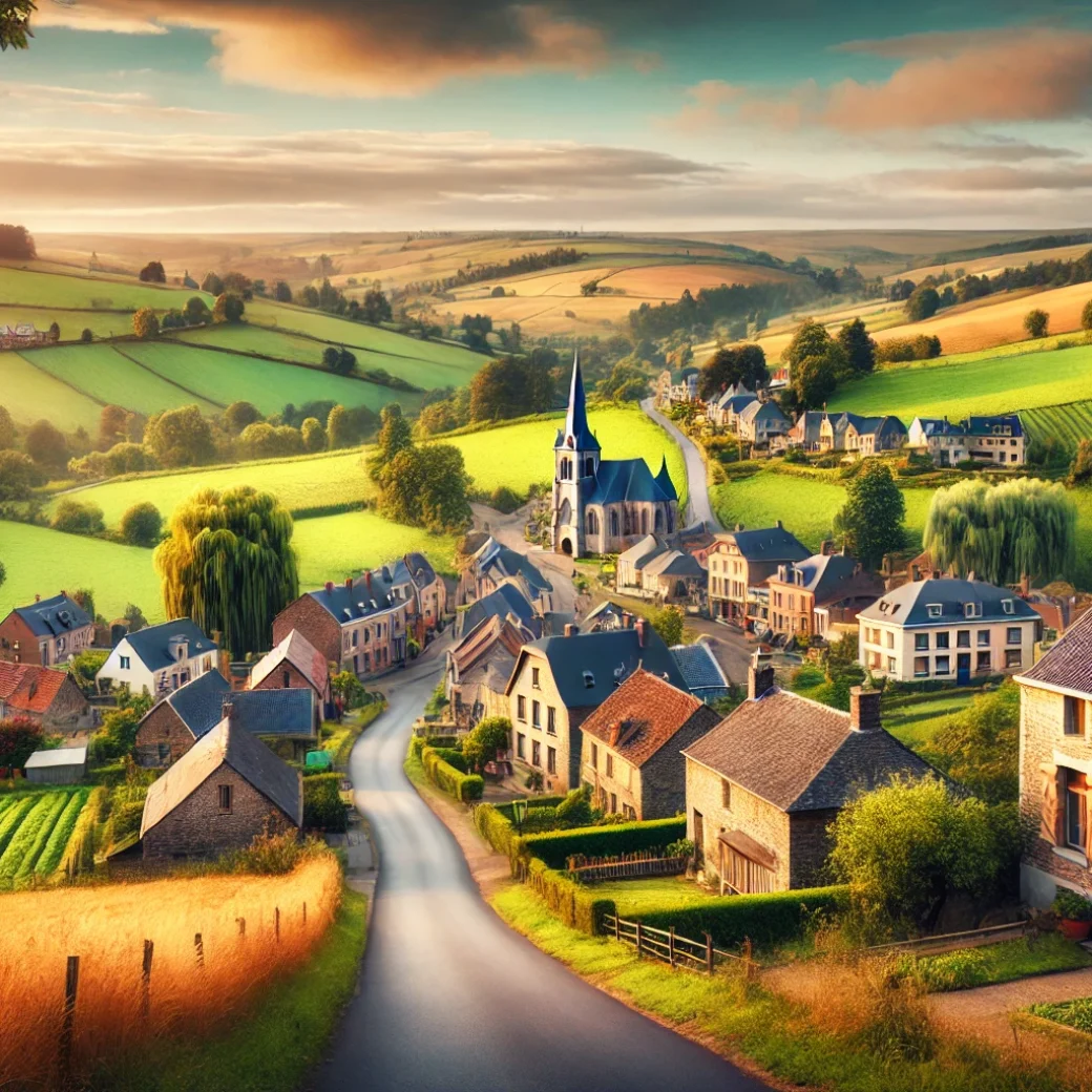 Vue panoramique de Onhaye, une belle commune idéale pour réaliser un état des lieux Onhaye immobilier fiable et rigoureux.