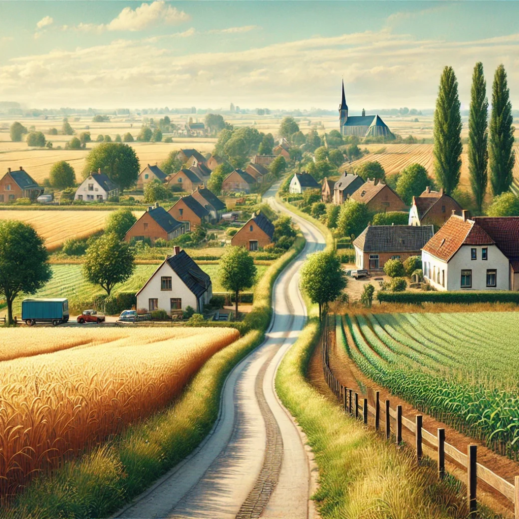 Vue panoramique de Ramillies, une belle commune idéale pour réaliser un état des lieux Ramillies immobilier fiable et rigoureux.