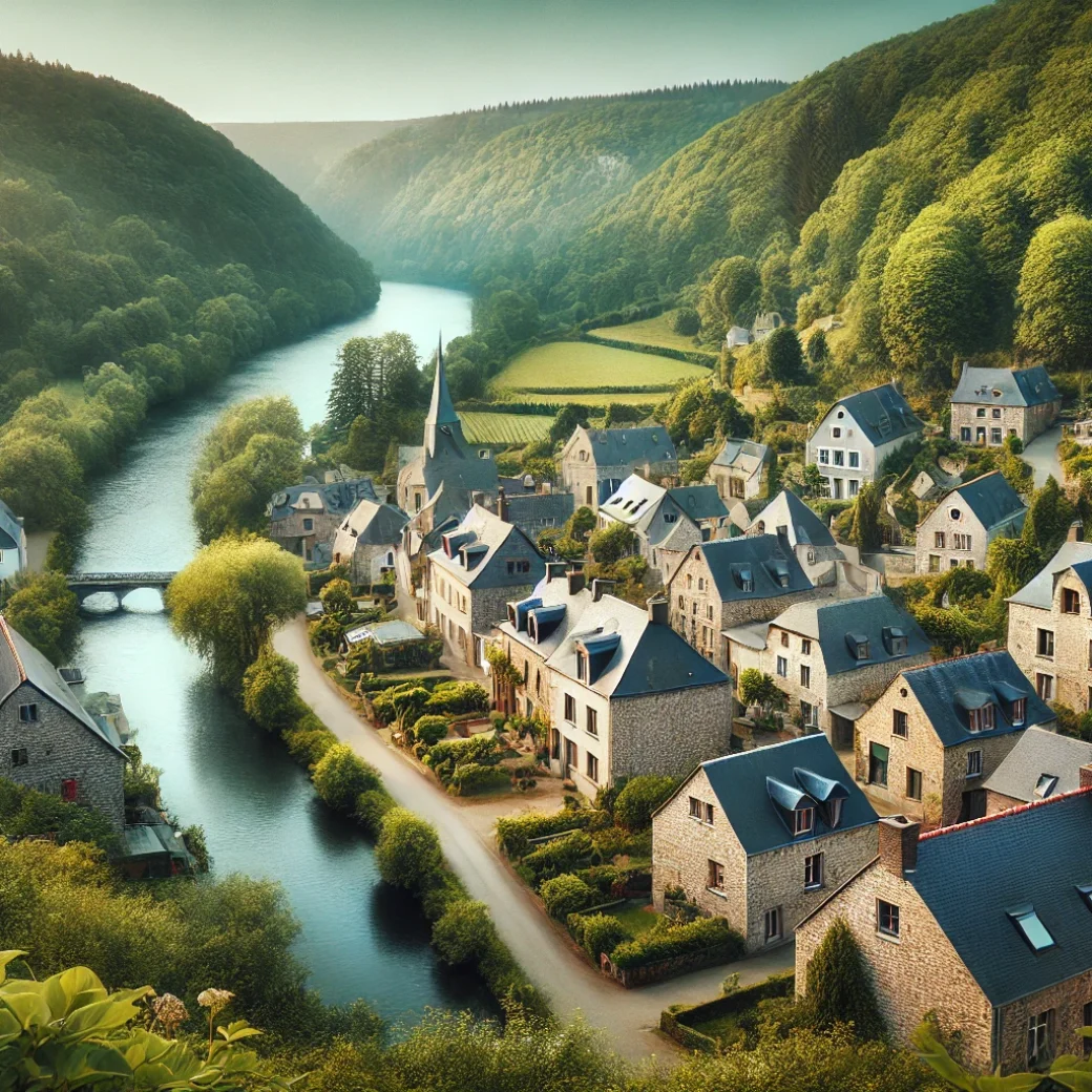 Vue panoramique de Rochehaut, une belle commune idéale pour réaliser un état des lieux Rochehaut immobilier fiable et rigoureux.