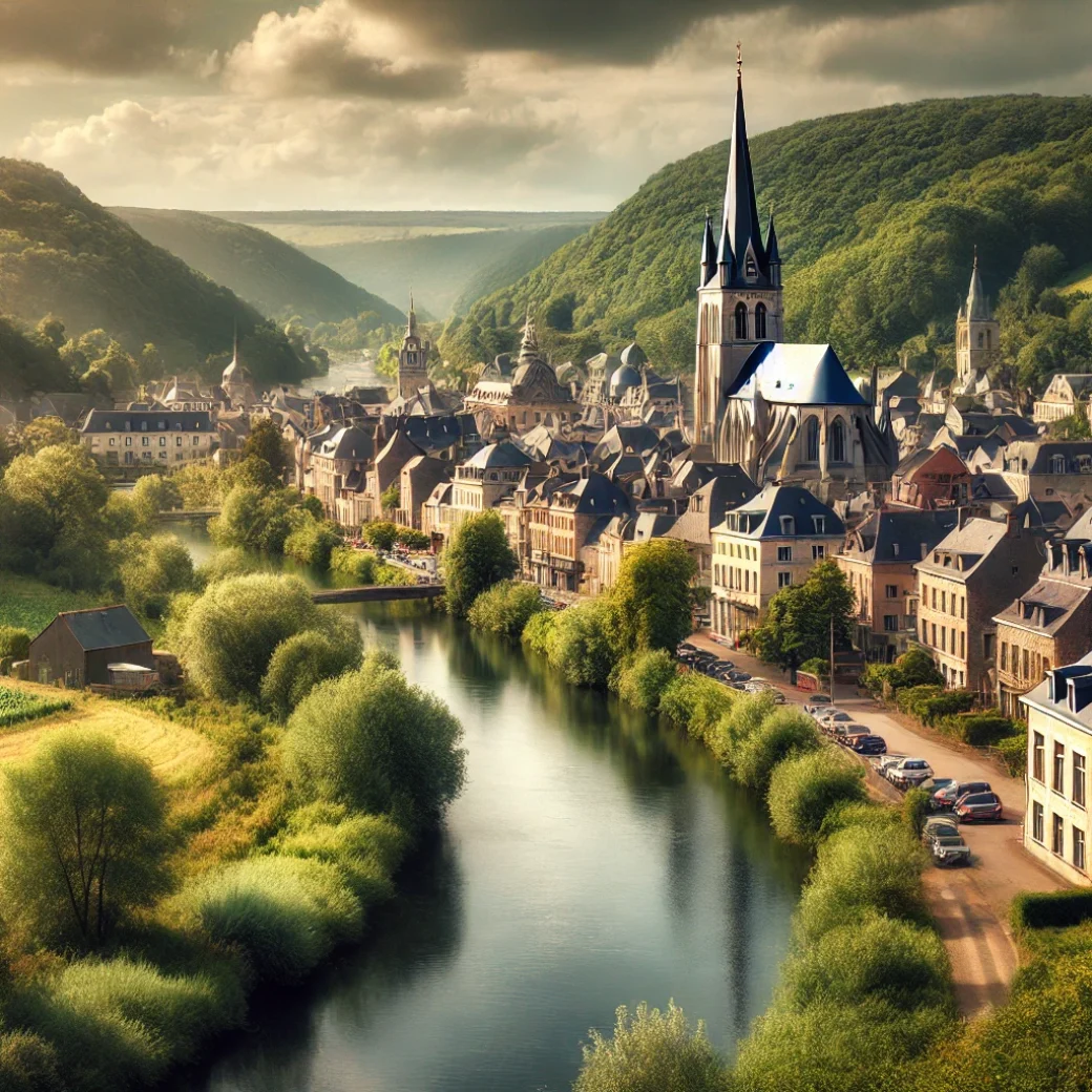 Vue panoramique de Saint-Vith, une belle commune idéale pour réaliser un état des lieux Saint-Vith immobilier fiable et rigoureux.
