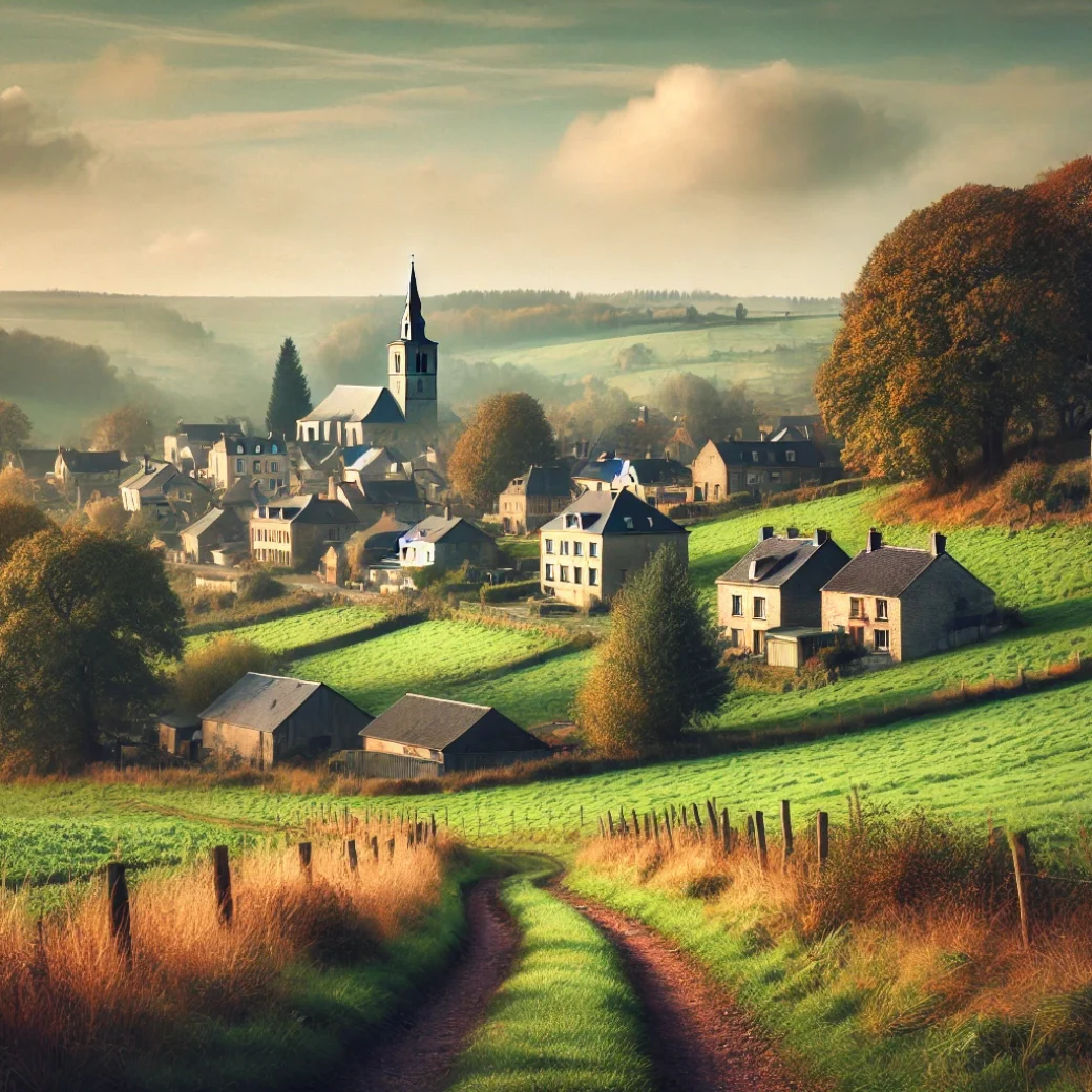 Vue panoramique de Sombreffe, une belle commune idéale pour réaliser un état des lieux Sombreffe immobilier fiable et rigoureux.