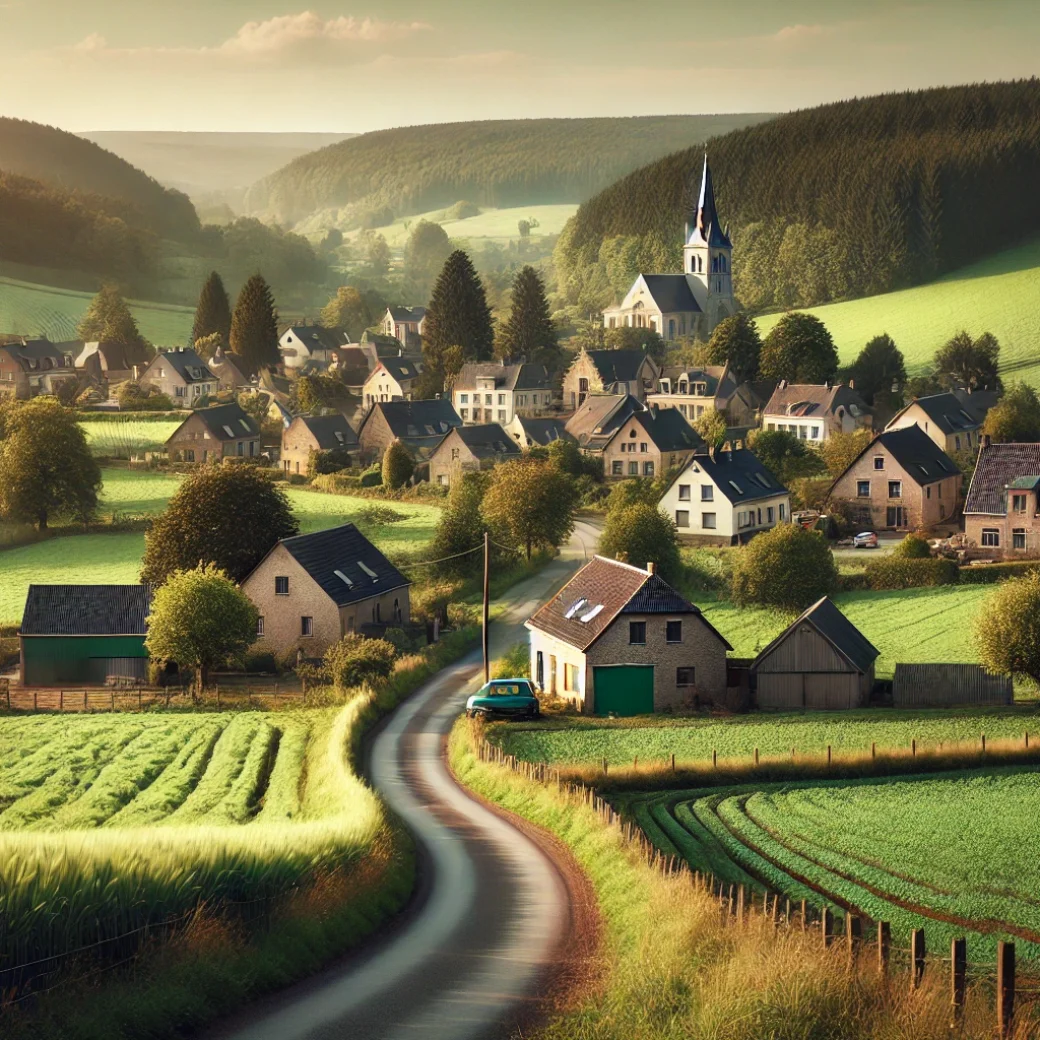 Vue panoramique de Tellin, une belle commune idéale pour réaliser un état des lieux Tellin immobilier fiable et rigoureux.