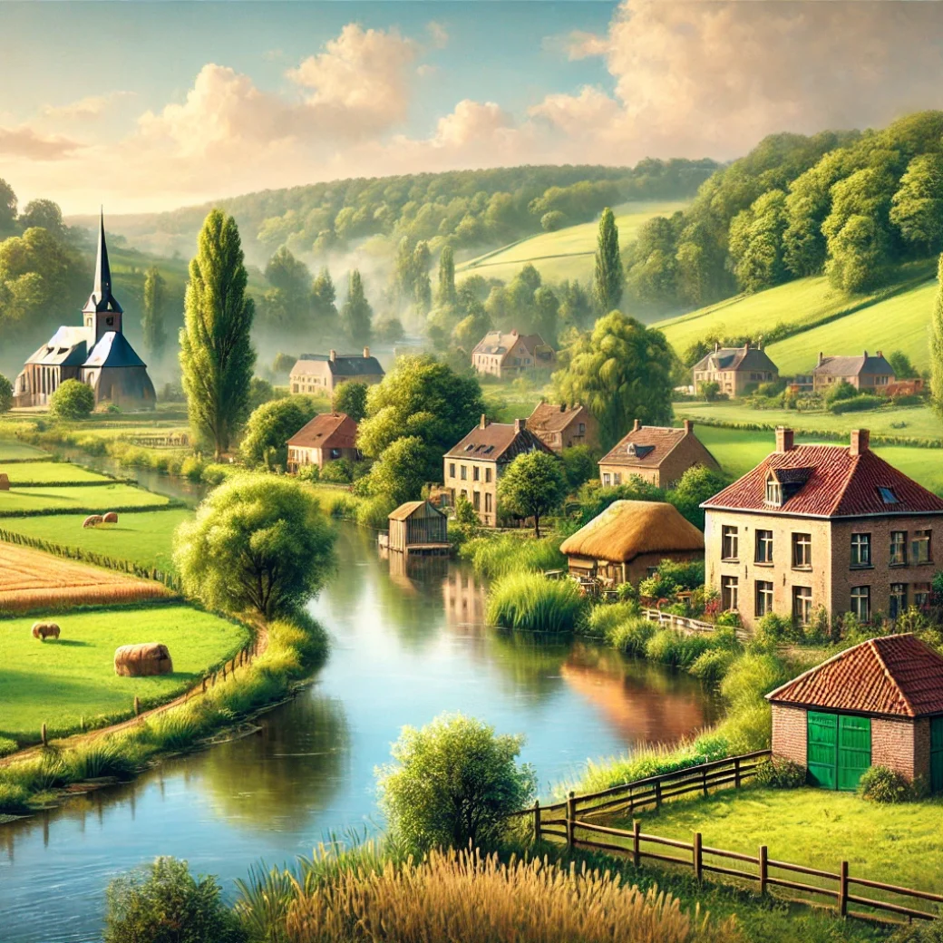 Vue panoramique de Tintigny, une belle commune idéale pour réaliser un état des lieux Tintigny immobilier fiable et rigoureux.