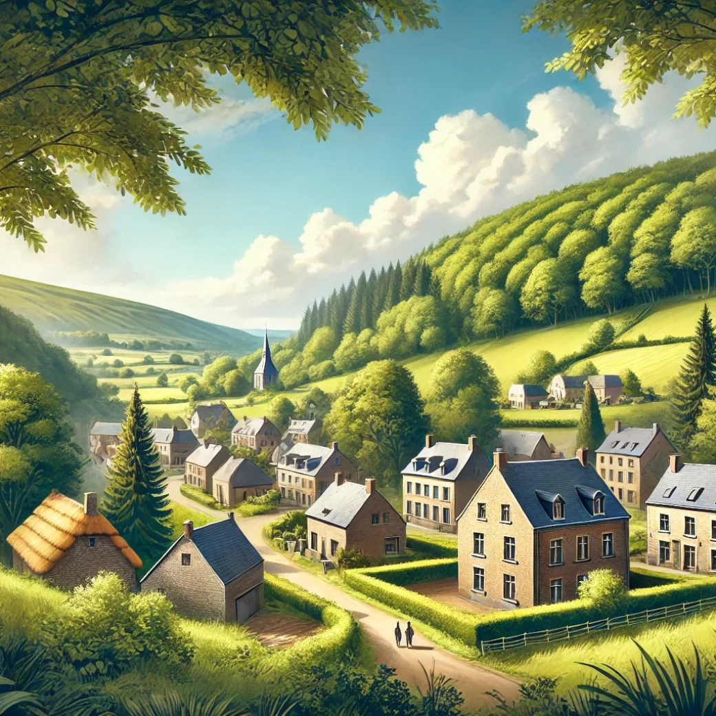 Vue panoramique de Virton, une belle commune idéale pour réaliser un état des lieux Virton immobilier fiable et rigoureux.