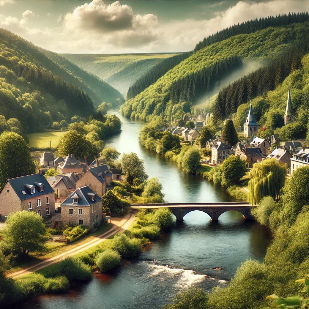 Vue panoramique de Vresse-sur-Semois, une belle commune idéale pour réaliser un état des lieux Vresse-sur-Semois immobilier fiable et rigoureux.