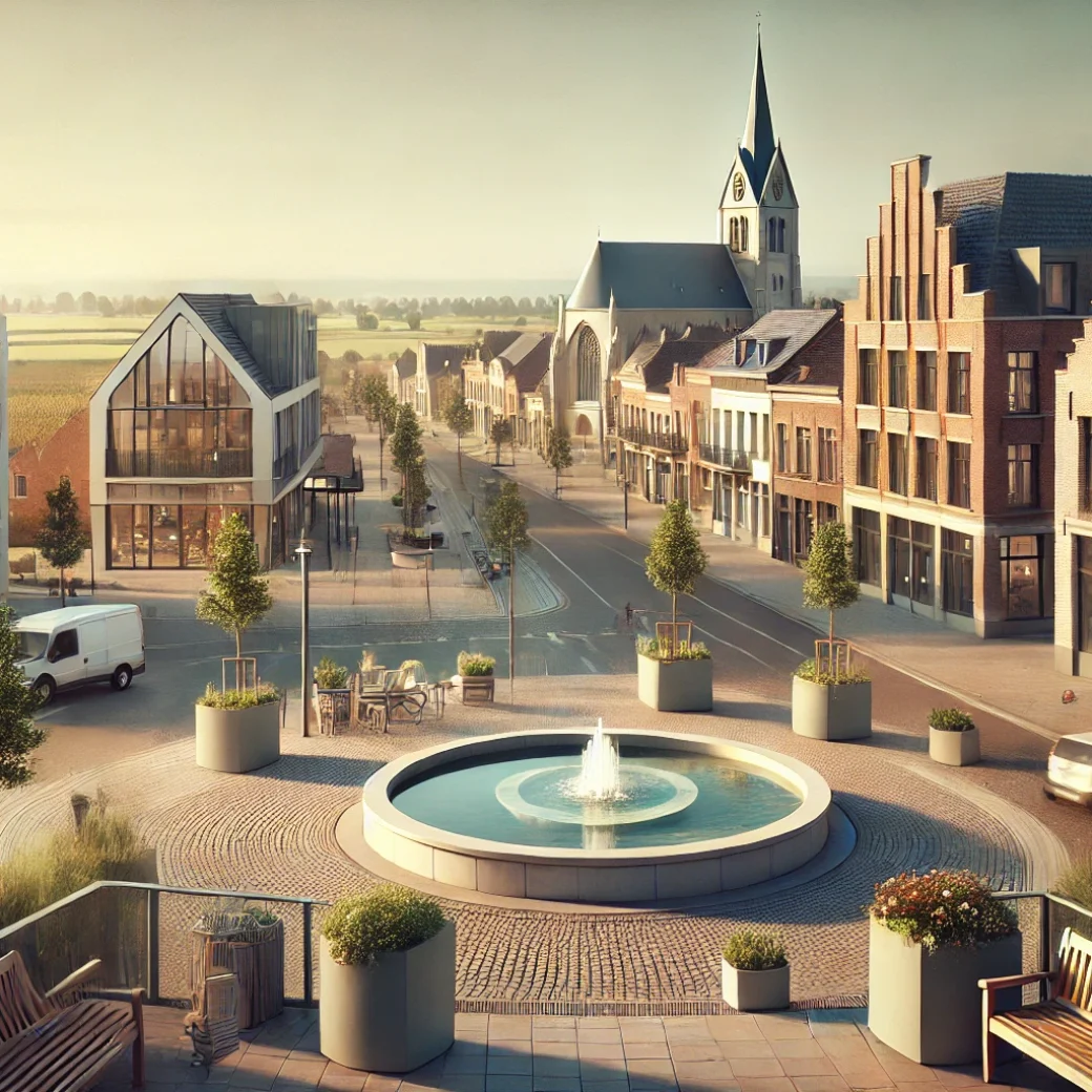 Vue panoramique de Waremme, une belle commune idéale pour réaliser un état des lieux Waremme immobilier fiable et rigoureux.