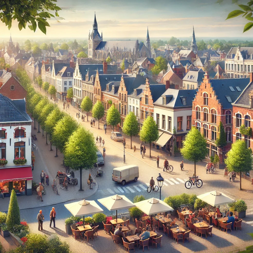 Vue panoramique de Wavre, une belle commune idéale pour réaliser un état des lieux Wavre immobilier fiable et rigoureux."
