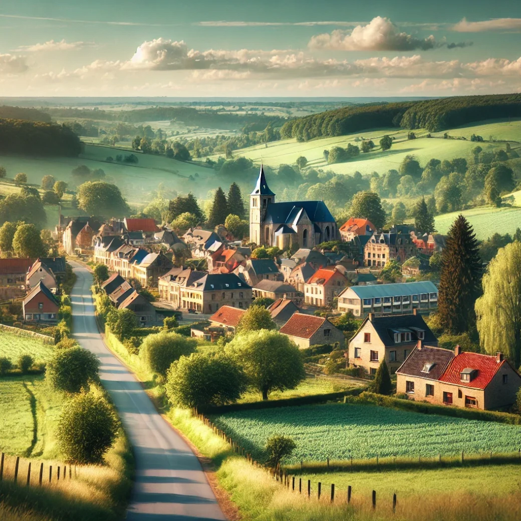 Vue panoramique de Witry, une belle commune idéale pour réaliser un état des lieux Witry immobilier fiable et rigoureux.