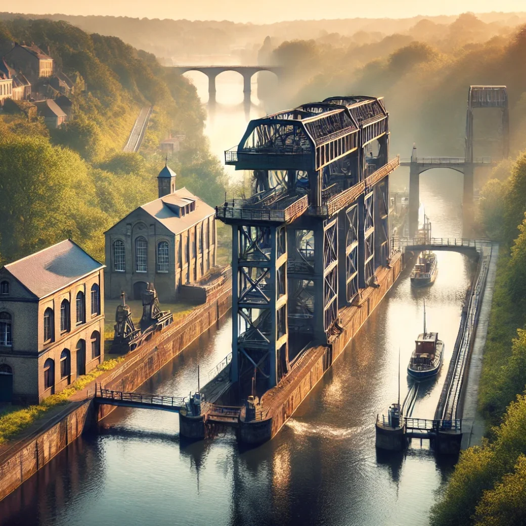 Vue pittoresque du patrimoine industriel à La Louvière, reflétant un cadre unique pour les états des lieux professionnels.